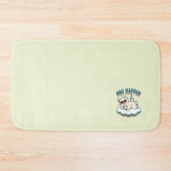 Item preview, Pro Napper – Cute Cartoon Llama Sleeping on a Cloud Illustration designed and sold by konthai.familyart.