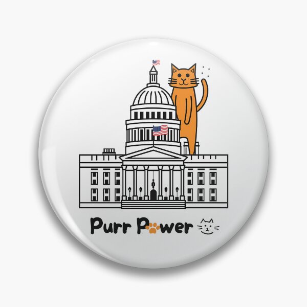 Item preview, Presidential Paws: Cat atop the White House designed and sold by NatureStyle555.