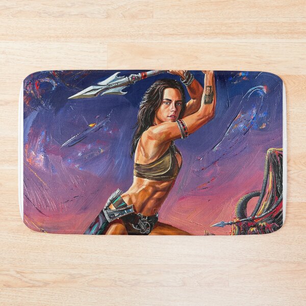Item preview, Fantasy Barbarian Princess of Mars, a goddess with a spear designed and sold by Vintage Designs +.