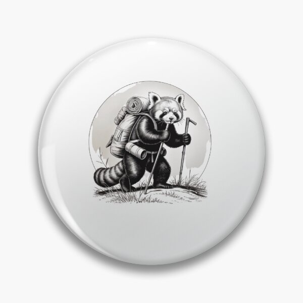 Item preview, Hiking panda Backpacking Animals  designed and sold by BHMARTS.