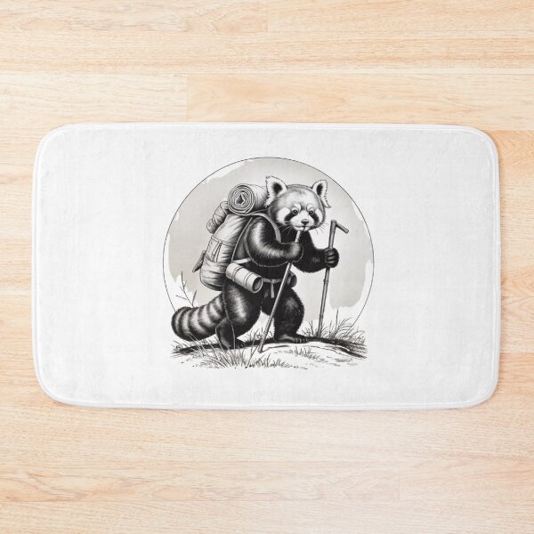 Item preview, Hiking panda Backpacking Animals  designed and sold by BHMARTS.