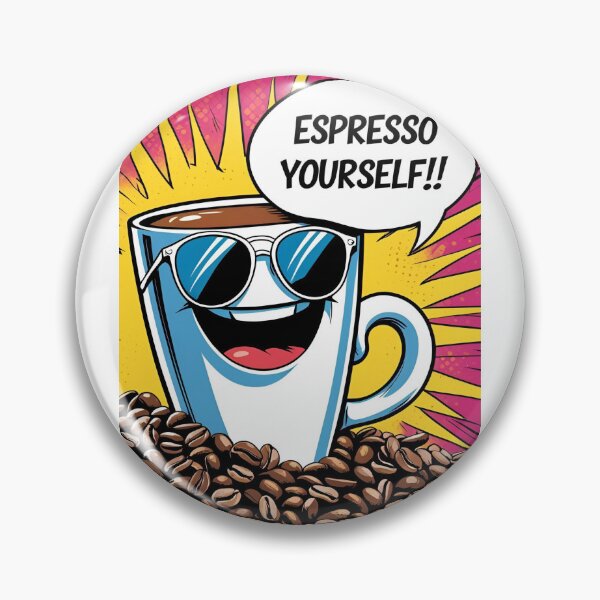 Item preview, Espresso Yourself! – Funny Coffee Pop-Art Design designed and sold by RAKO13.