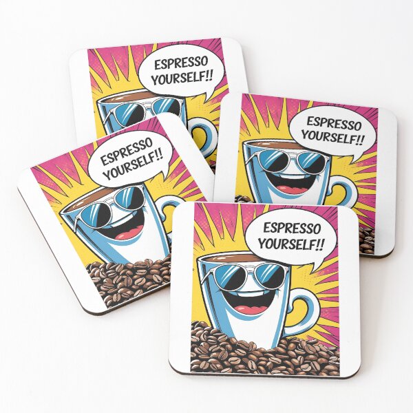 Item preview, Espresso Yourself! – Funny Coffee Pop-Art Design designed and sold by RAKO13.