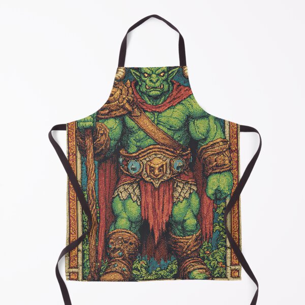 Item preview, Orc Barbarian Chieftain 8-Bit Fantasy Portrait. designed and sold by Piotrek0001.