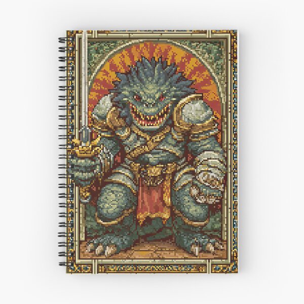Item preview, Lizardfolk Warrior Knight 8-Bit Fantasy Art. designed and sold by Piotrek0001.