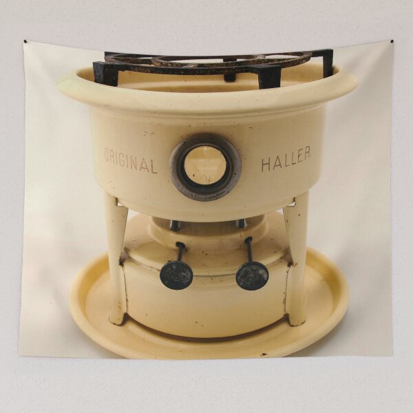 Item preview, Old-fashioned and historical enamel petrol cooker designed and sold by Photopat.