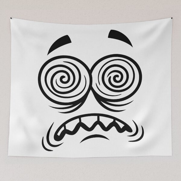 Item preview, Crazy Face with Swirly Eyes designed and sold by AFernandesDSG.