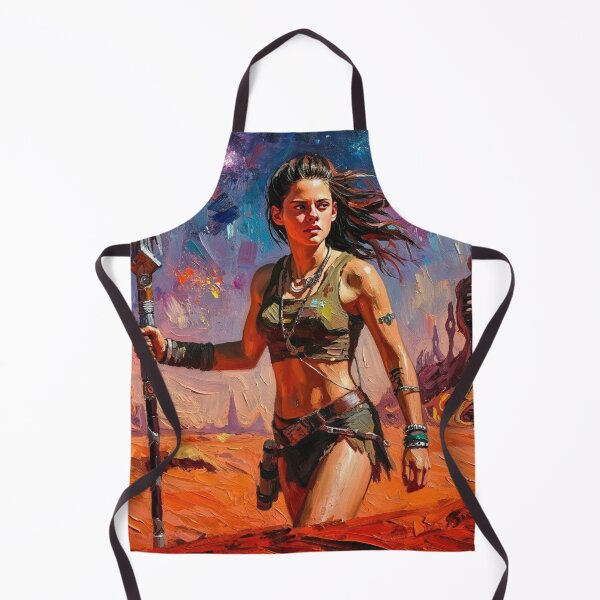 Item preview, Fantasy Barbarian Princess of Mars, a goddess with a spear designed and sold by Vintage Designs +.