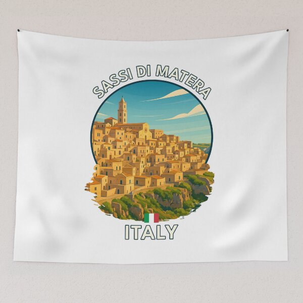 Item preview, Sassi di Matera – Ancient Italian Stone Cityscape designed and sold by inkNext.
