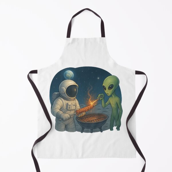 Item preview, Galactic Grill: Astronaut Teaching Space Kebab designed and sold by HEERMANArt.