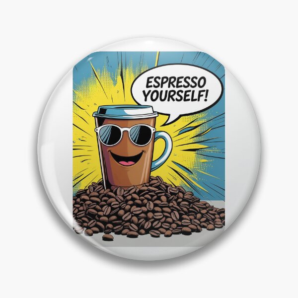 Item preview, Espresso Yourself! – Funny Coffee Pop-Art Design designed and sold by RAKO13.