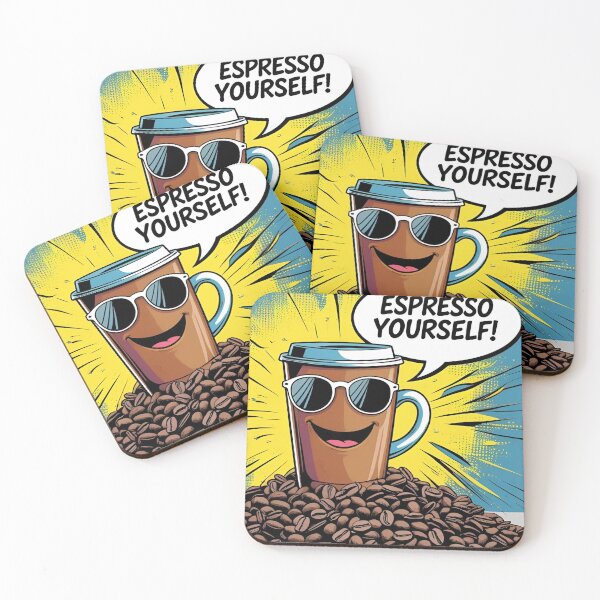 Item preview, Espresso Yourself! – Funny Coffee Pop-Art Design designed and sold by RAKO13.