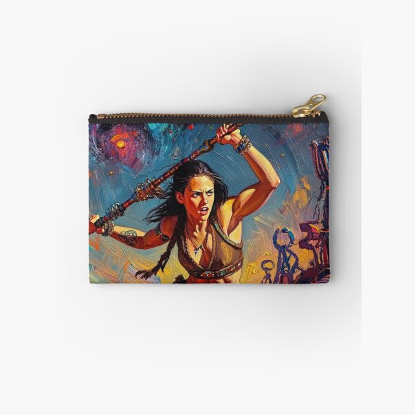 Item preview, Fantasy Barbarian Princess of Mars, a goddess with a spear designed and sold by Vintage Designs +.