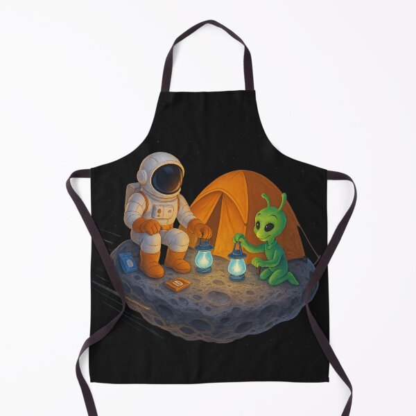 Item preview, Solar Storm Shelter: Astronaut & Alien Setting Up Camp designed and sold by HEERMANArt.