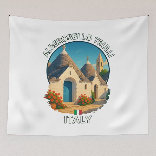 Item preview, Alberobello Trulli Houses – Puglia, Italy designed and sold by inkNext.