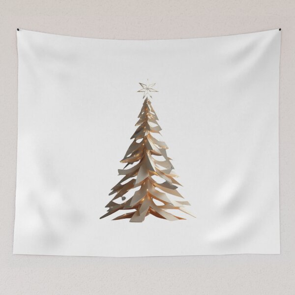 Item preview, Modern Geometric Layered Christmas Tree designed and sold by ShadowAndSlate.