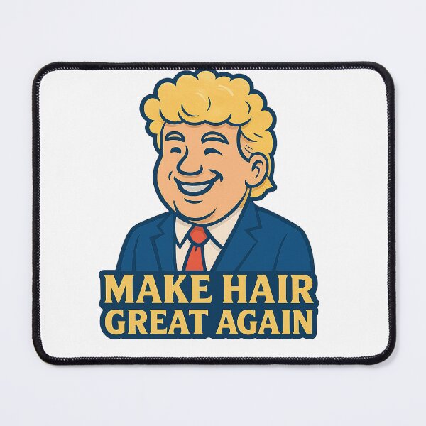 Item preview, Funny Popcorn Hair Politician Cartoon – Make Hair Great Again designed and sold by LemonCocoLab.