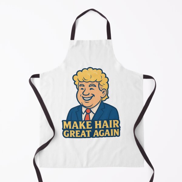 Item preview, Funny Popcorn Hair Politician Cartoon – Make Hair Great Again designed and sold by LemonCocoLab.