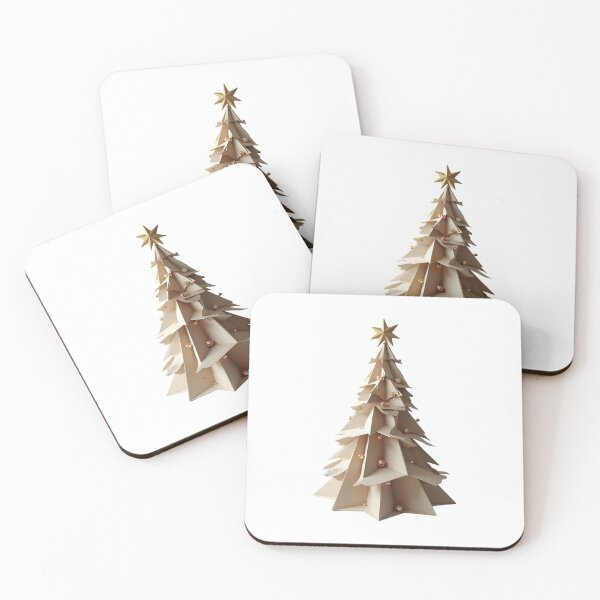 Item preview, Stylish Geometric Papercraft Christmas Tree designed and sold by ShadowAndSlate.