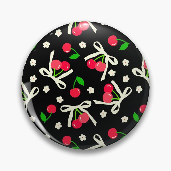 Artikelvorschau, Coquette Cherry Ribbons Blumenmuster entworfen und verkauft von TinyPanic.