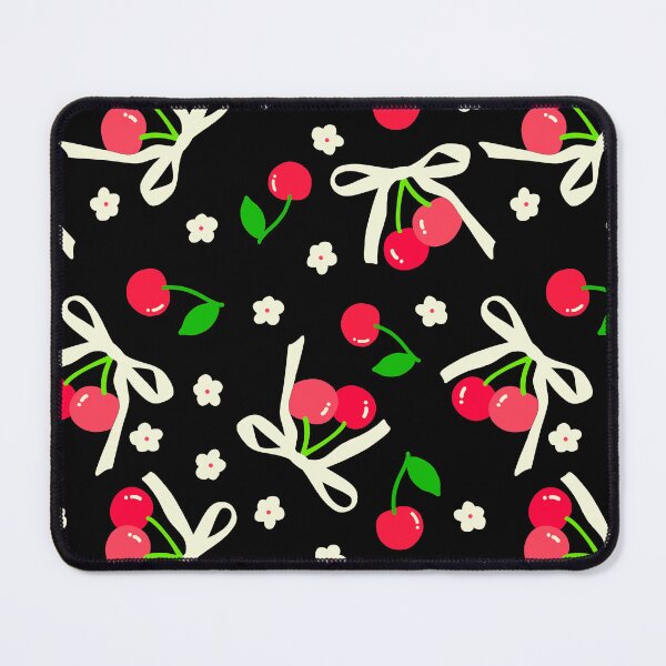 Artikelvorschau, Coquette Cherry Ribbons Blumenmuster entworfen und verkauft von TinyPanic.
