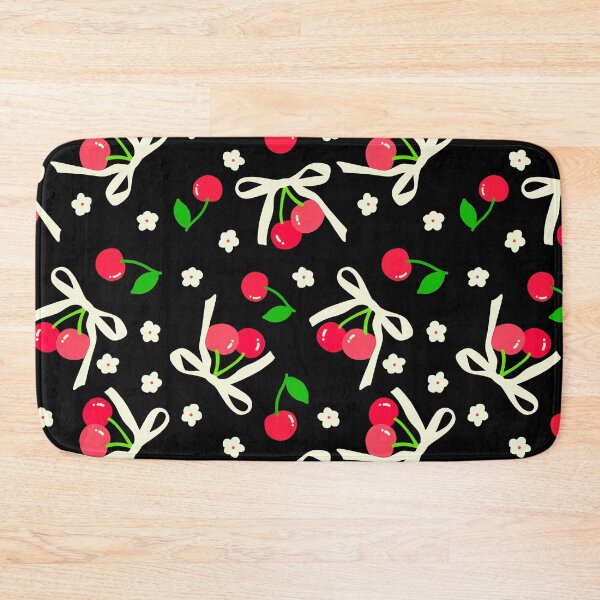Item preview, Coquette Cherry Ribbons Flower Pattern designed and sold by TinyPanic.