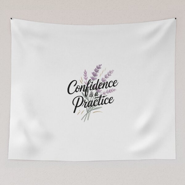 Item preview, Confidence is a Practice – Elegant Lavender Design designed and sold by ArtByYunus.