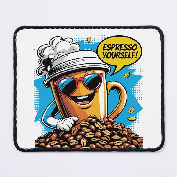 Item preview, Espresso Yourself! – Funny Coffee Pop-Art Design designed and sold by RAKO13.