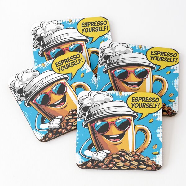 Item preview, Espresso Yourself! – Funny Coffee Pop-Art Design designed and sold by RAKO13.