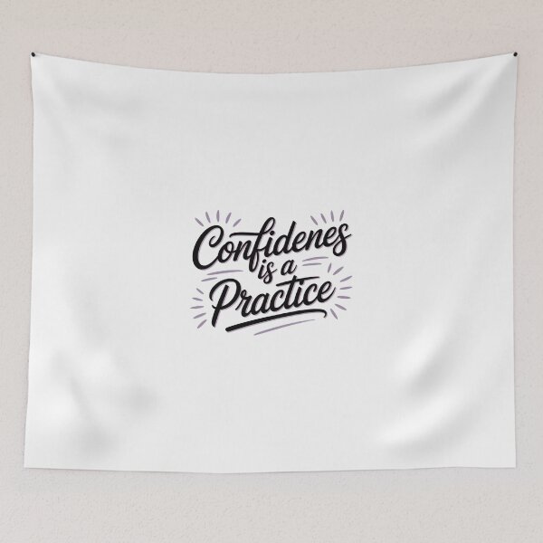 Item preview, Confidence is a Practice – Elegant Lavender Design designed and sold by ArtByYunus.