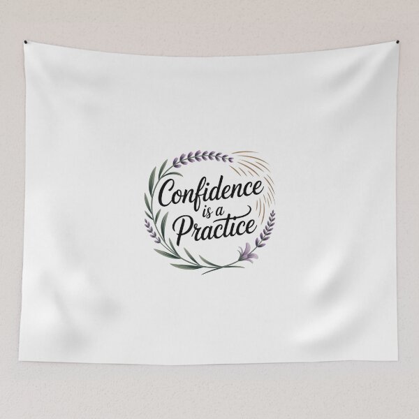 Item preview, Confidence is a Practice – Elegant Lavender Design designed and sold by ArtByYunus.