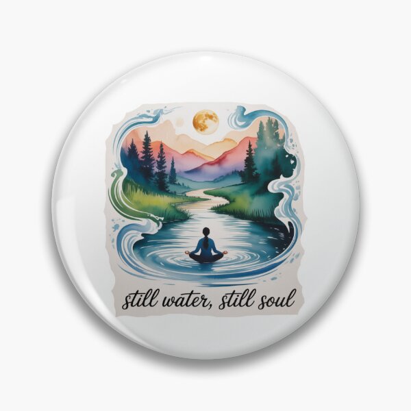 Artikelvorschau, Stilles Wasser, stille Seele – Meditative Naturszene entworfen und verkauft von ArtByYunus.
