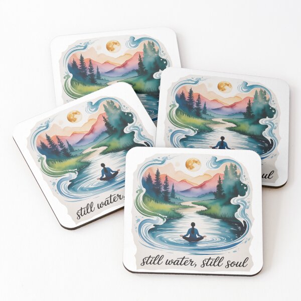 Item preview, Still Water, Still Soul – Meditative Nature Scene designed and sold by ArtByYunus.