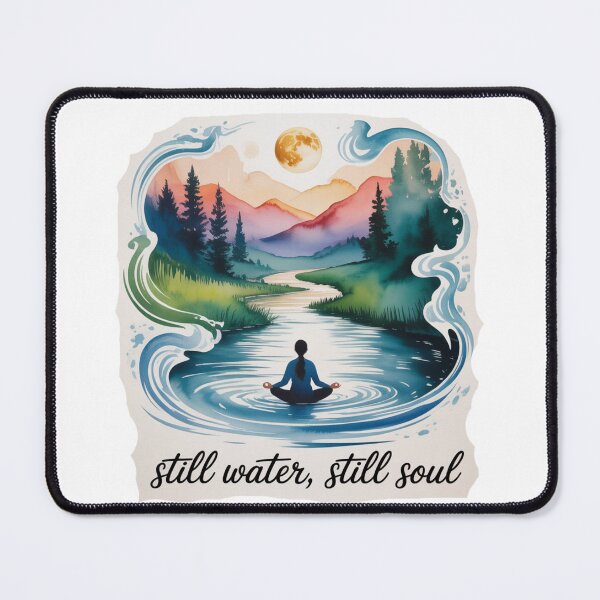 Item preview, Still Water, Still Soul – Meditative Nature Scene designed and sold by ArtByYunus.