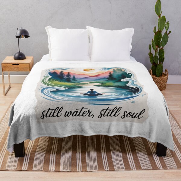 Item preview, Still Water, Still Soul – Meditative Nature Scene designed and sold by ArtByYunus.