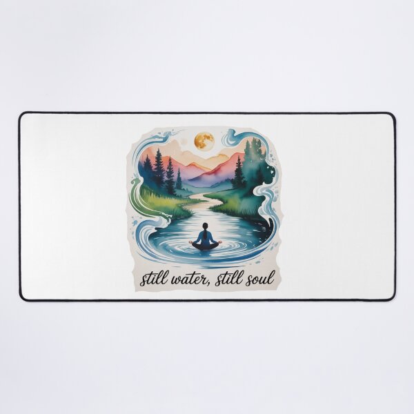 Artikelvorschau, Stilles Wasser, stille Seele – Meditative Naturszene entworfen und verkauft von ArtByYunus.