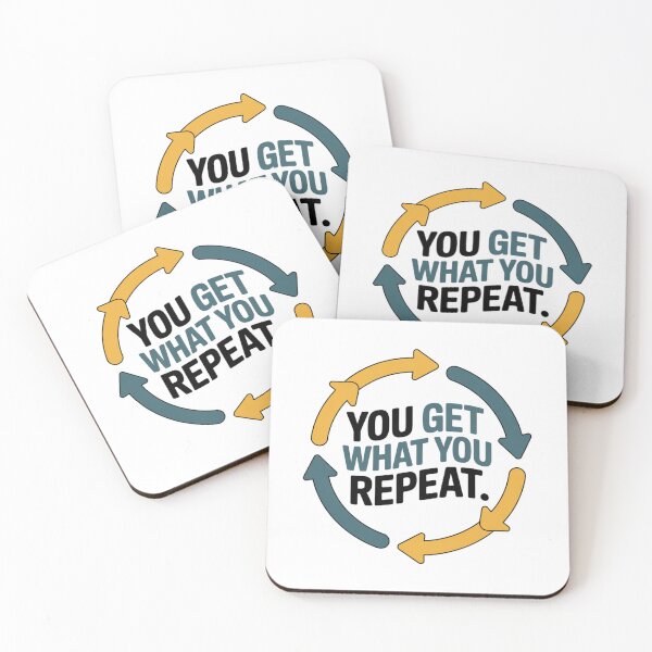Item preview, You Get What You Repeat – Motivational Arrows Design designed and sold by ArtByYunus.