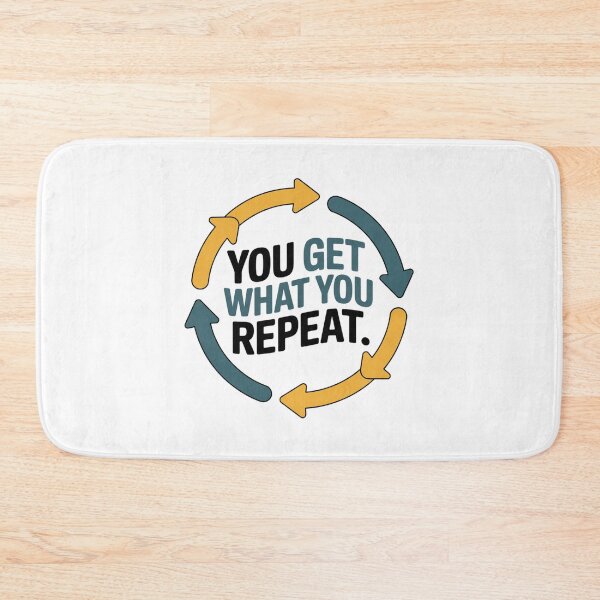Item preview, You Get What You Repeat – Motivational Arrows Design designed and sold by ArtByYunus.