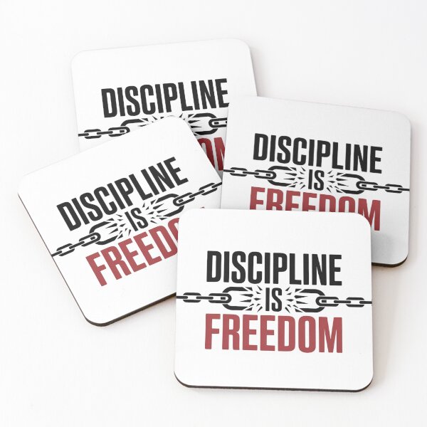 Item preview, Discipline is Freedom – Bold Motivational Typography designed and sold by ArtByYunus.