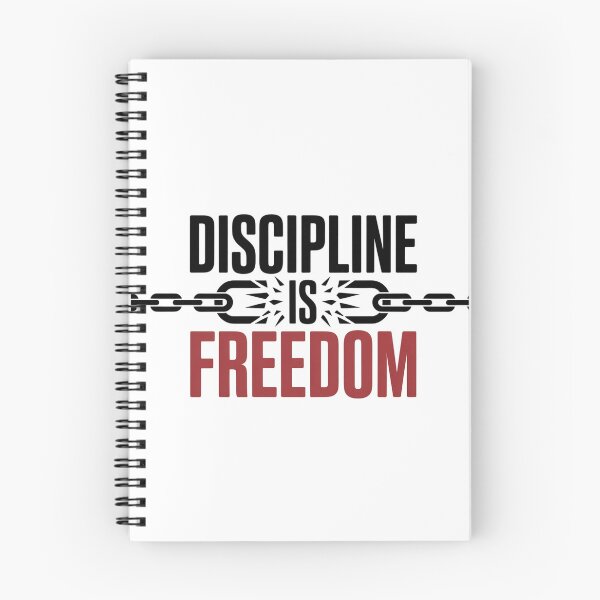 Item preview, Discipline is Freedom – Bold Motivational Typography designed and sold by ArtByYunus.