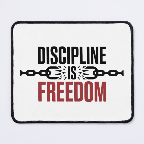 Item preview, Discipline is Freedom – Bold Motivational Typography designed and sold by ArtByYunus.