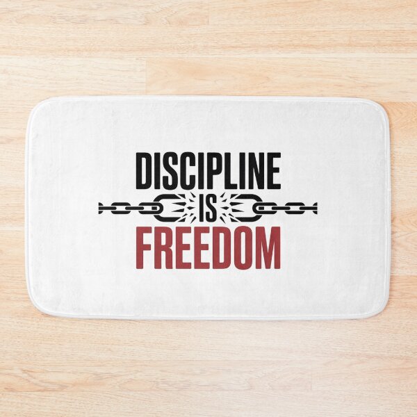 Item preview, Discipline is Freedom – Bold Motivational Typography designed and sold by ArtByYunus.