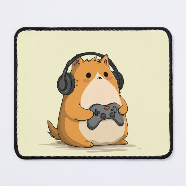 Item preview, Cute Gamer Cat Playing Video Games – Funny Gaming Design designed and sold by VectiveLab.