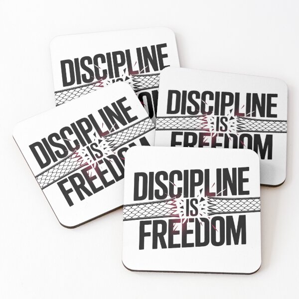Item preview, Discipline is Freedom – Bold Motivational Typography designed and sold by ArtByYunus.