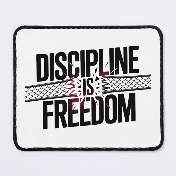 Item preview, Discipline is Freedom – Bold Motivational Typography designed and sold by ArtByYunus.