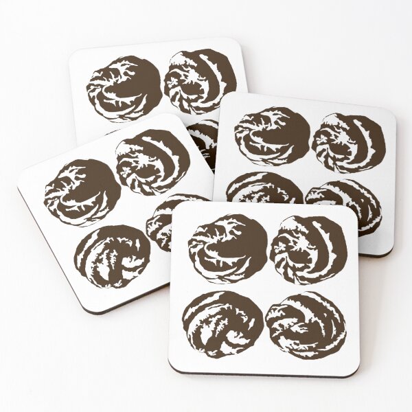 Item preview, Cinnamon Buns in Dark Brown designed and sold by Rebecca Creates....