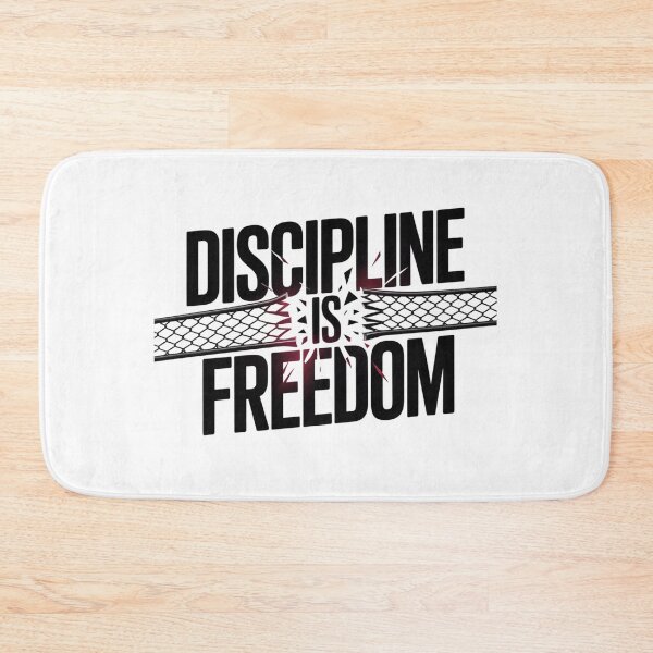 Item preview, Discipline is Freedom – Bold Motivational Typography designed and sold by ArtByYunus.