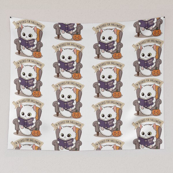 Item preview, Halloween Bookish | Spookily Cozy and Cleverly Literary Seasonal Graphic designed and sold by Tw1nsAIArt.