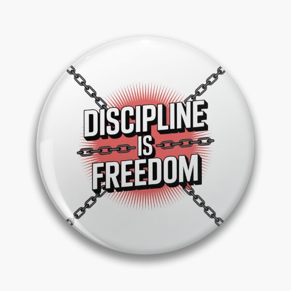 Item preview, Discipline is Freedom – Bold Motivational Typography designed and sold by ArtByYunus.