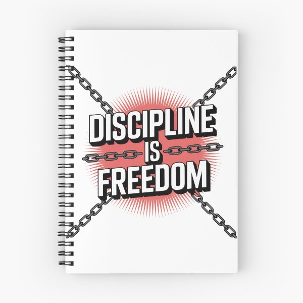 Item preview, Discipline is Freedom – Bold Motivational Typography designed and sold by ArtByYunus.